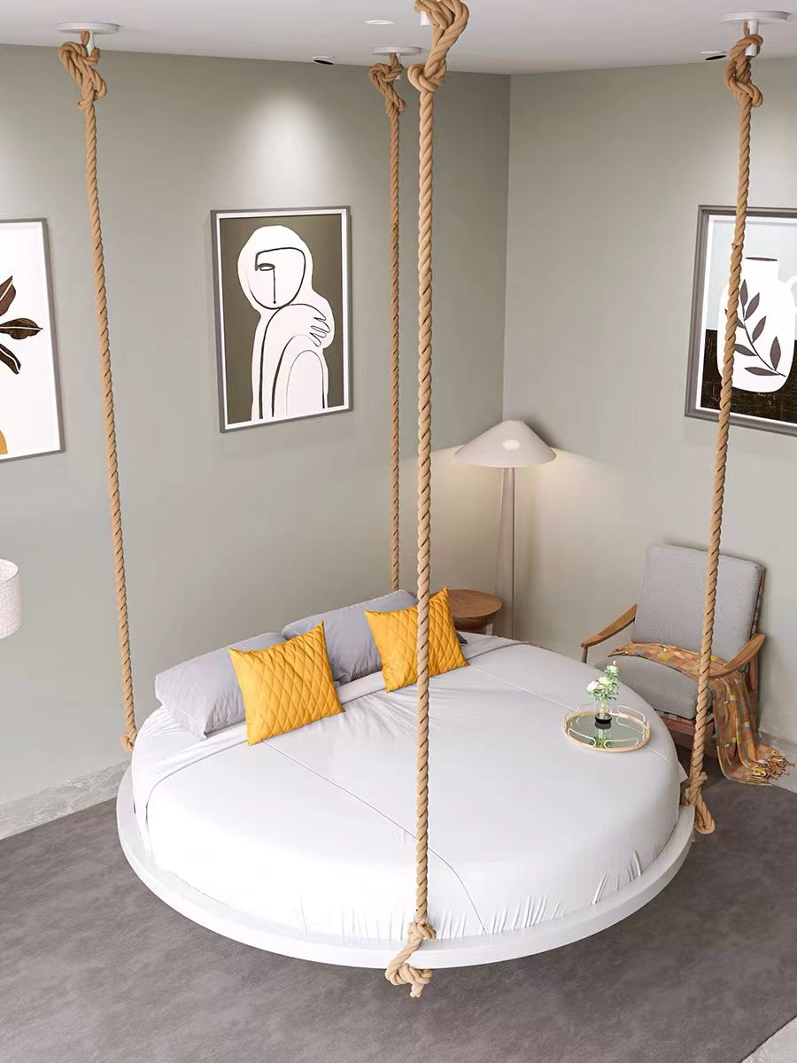 Round Metal Swing Bed - 4 Seasons Home Gadgets