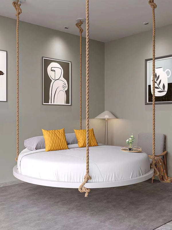 Round Metal Swing Bed - 4 Seasons Home Gadgets