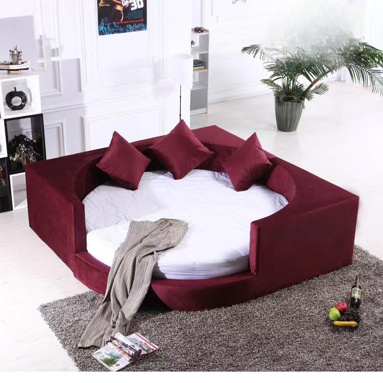 Round Upholstered Daybed - 4 Seasons Home Gadgets