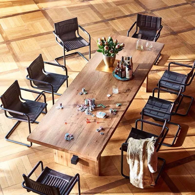 Seamus Rectangular Solid Wood Conference Table - 4 Seasons Home Gadgets