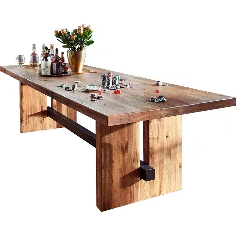 Seamus Rectangular Solid Wood Conference Table - 4 Seasons Home Gadgets