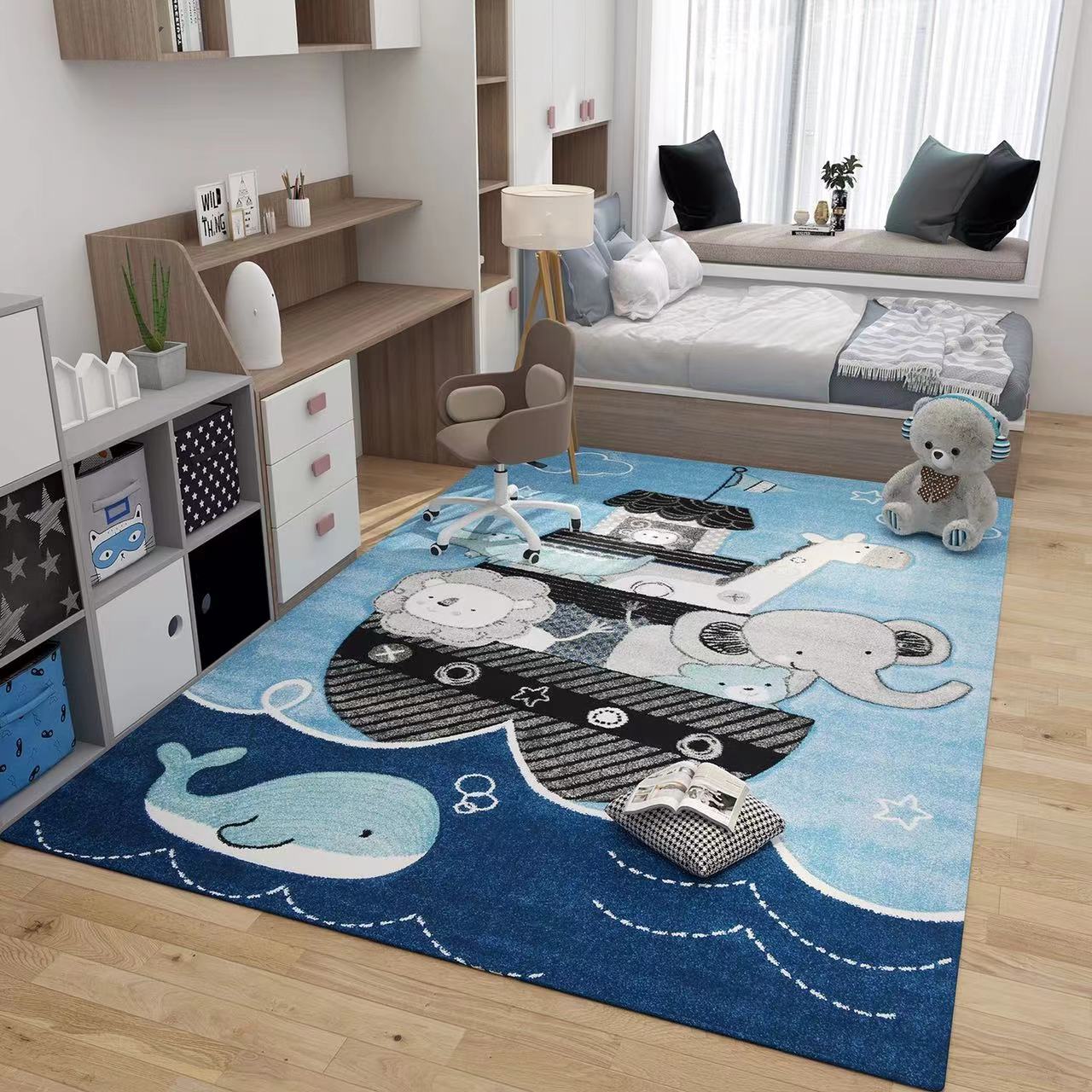 Space & Animal Polypropylene Rug - 4 Seasons Home Gadgets