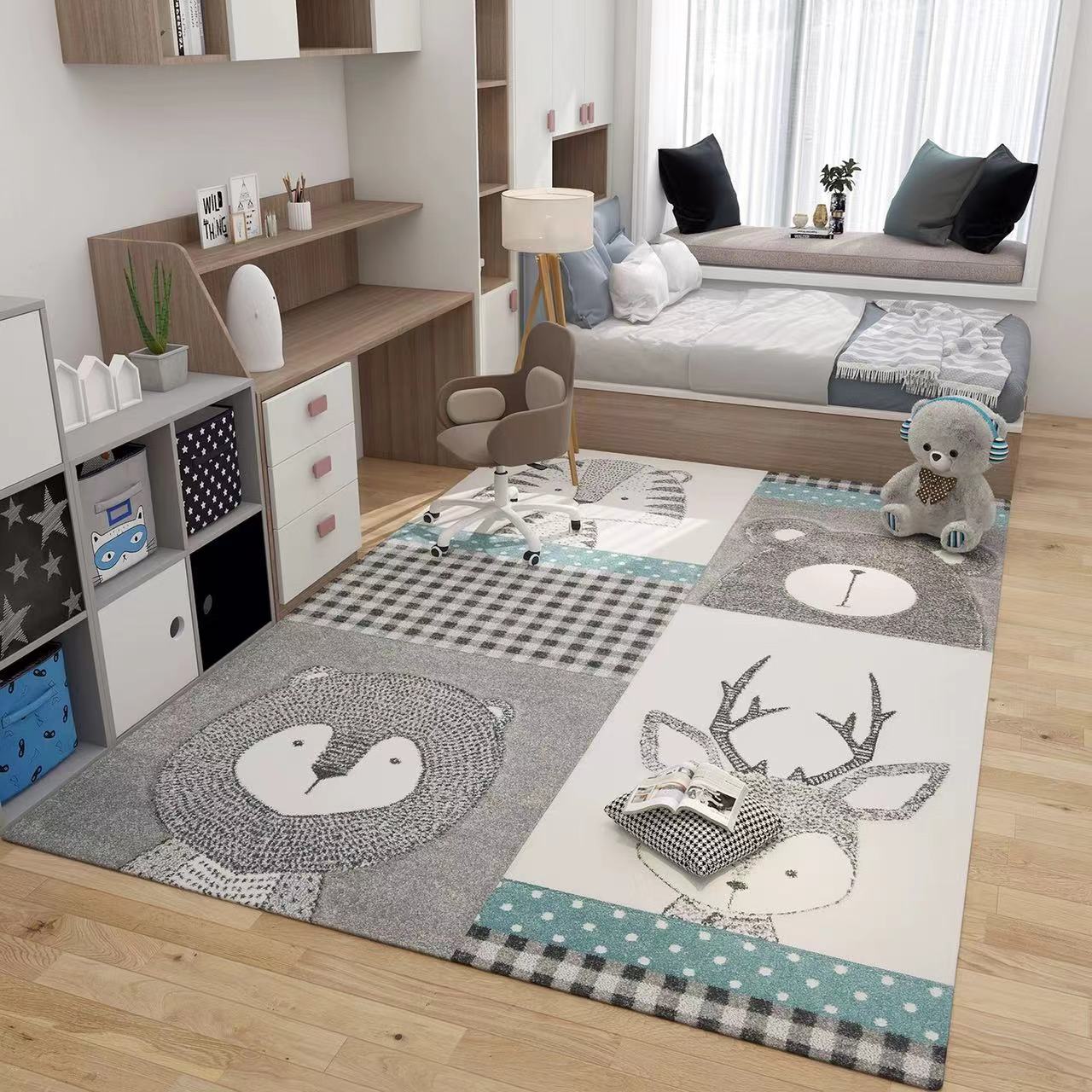 Space & Animal Polypropylene Rug - 4 Seasons Home Gadgets