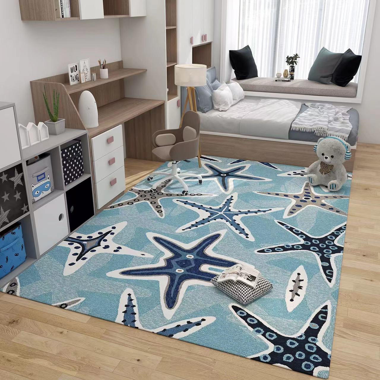 Space & Animal Polypropylene Rug - 4 Seasons Home Gadgets