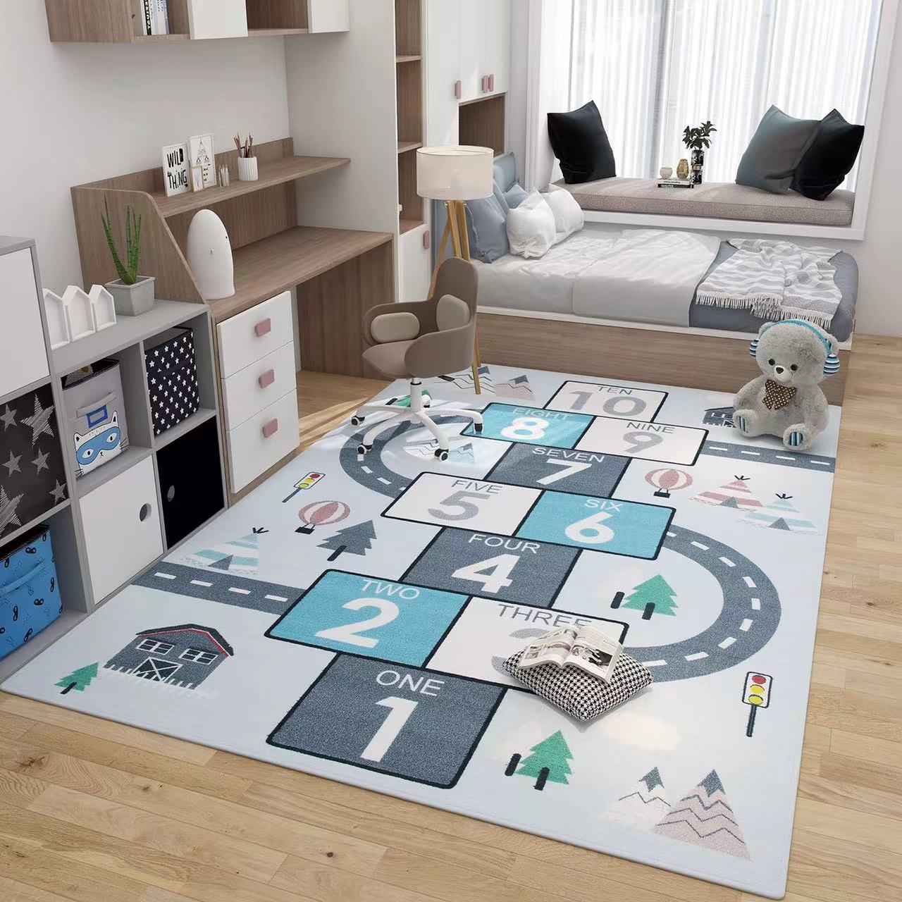 Space & Animal Polypropylene Rug - 4 Seasons Home Gadgets