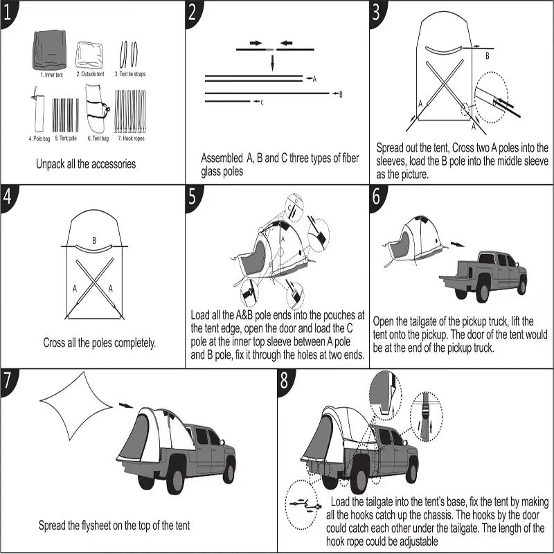 Truck Tent - 4 Seasons Home Gadgets