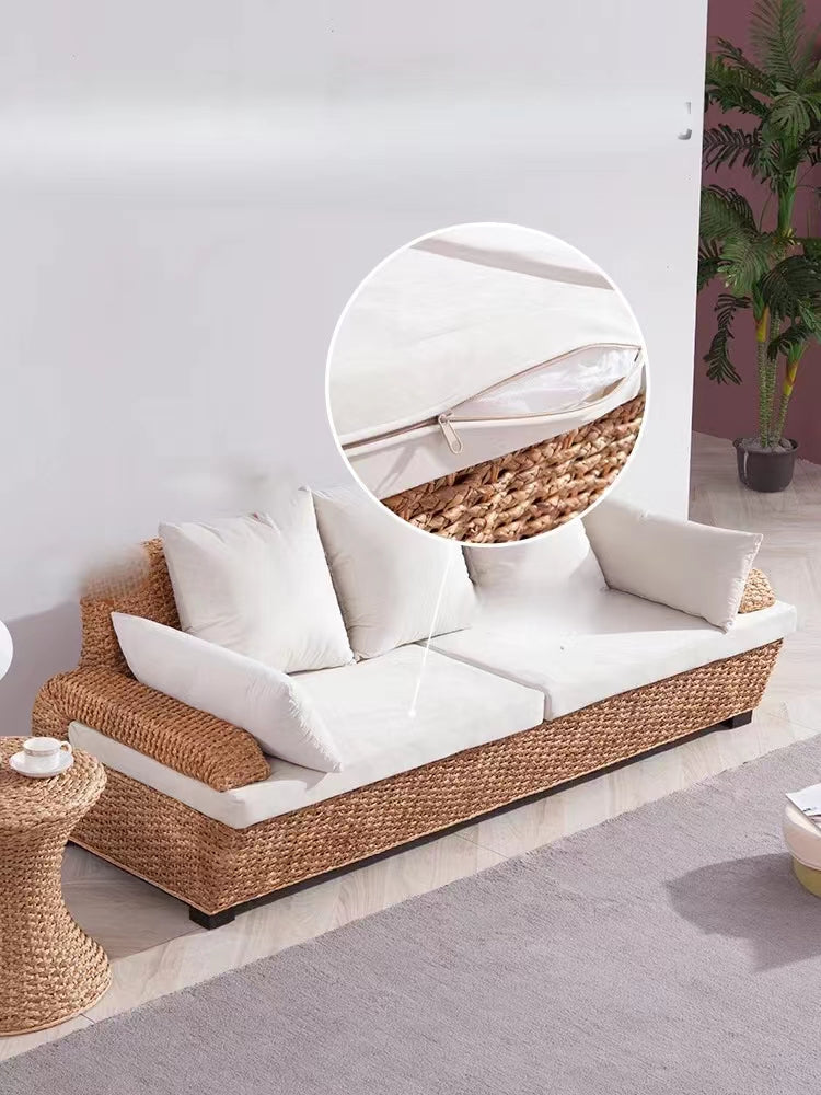 3 Seater Wicker Rattan Patio Sofa - 4 Seasons Home Gadgets
