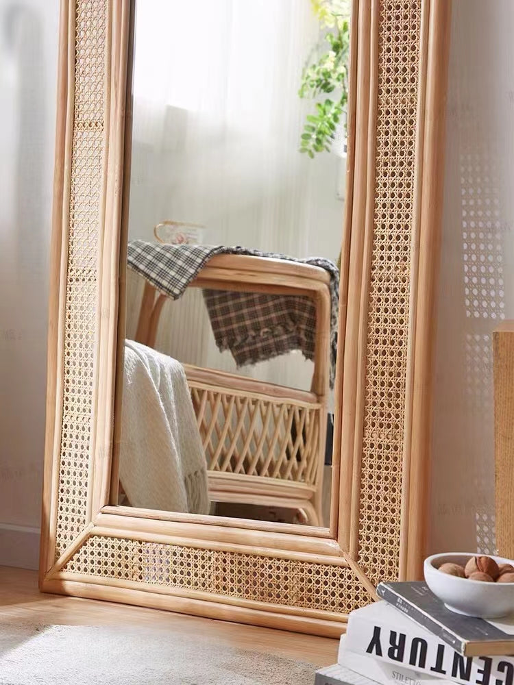 Willshire Rattan Wall Mirror - 4 Seasons Home Gadgets