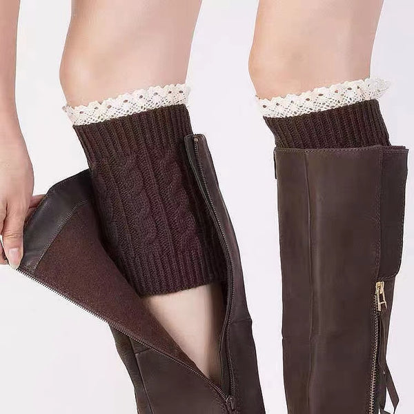 Womens Knee Warmer Boot Socks - 4 Seasons Home Gadgets