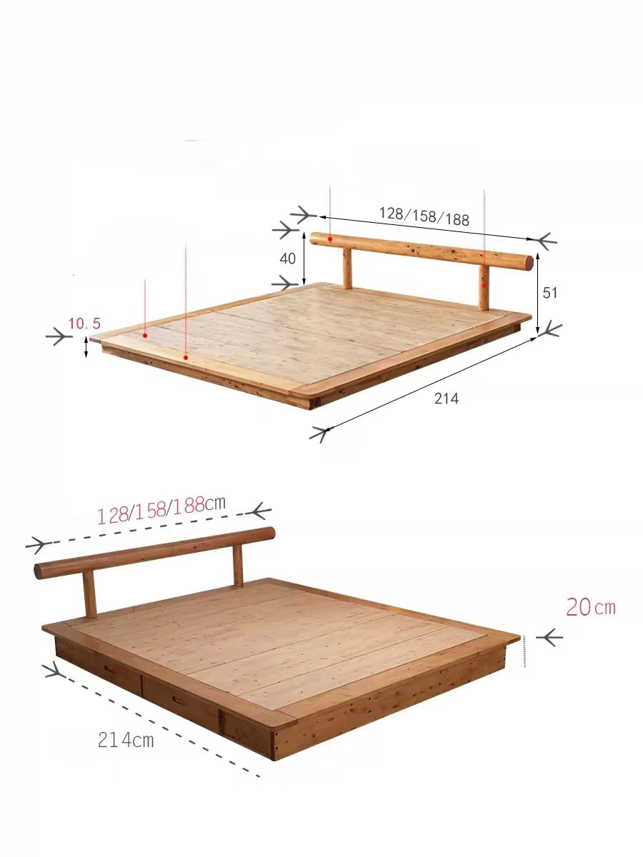 Wood Tatami And Mattress - 4 Seasons Home Gadgets