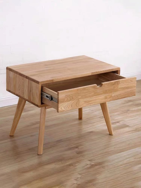 Wooden Square 1 Drawer End Table - 4 Seasons Home Gadgets