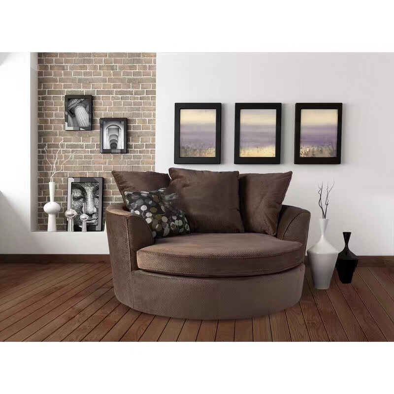 100-130cm Wide Swivel Barrel Chair - 4 Seasons Home Gadgets