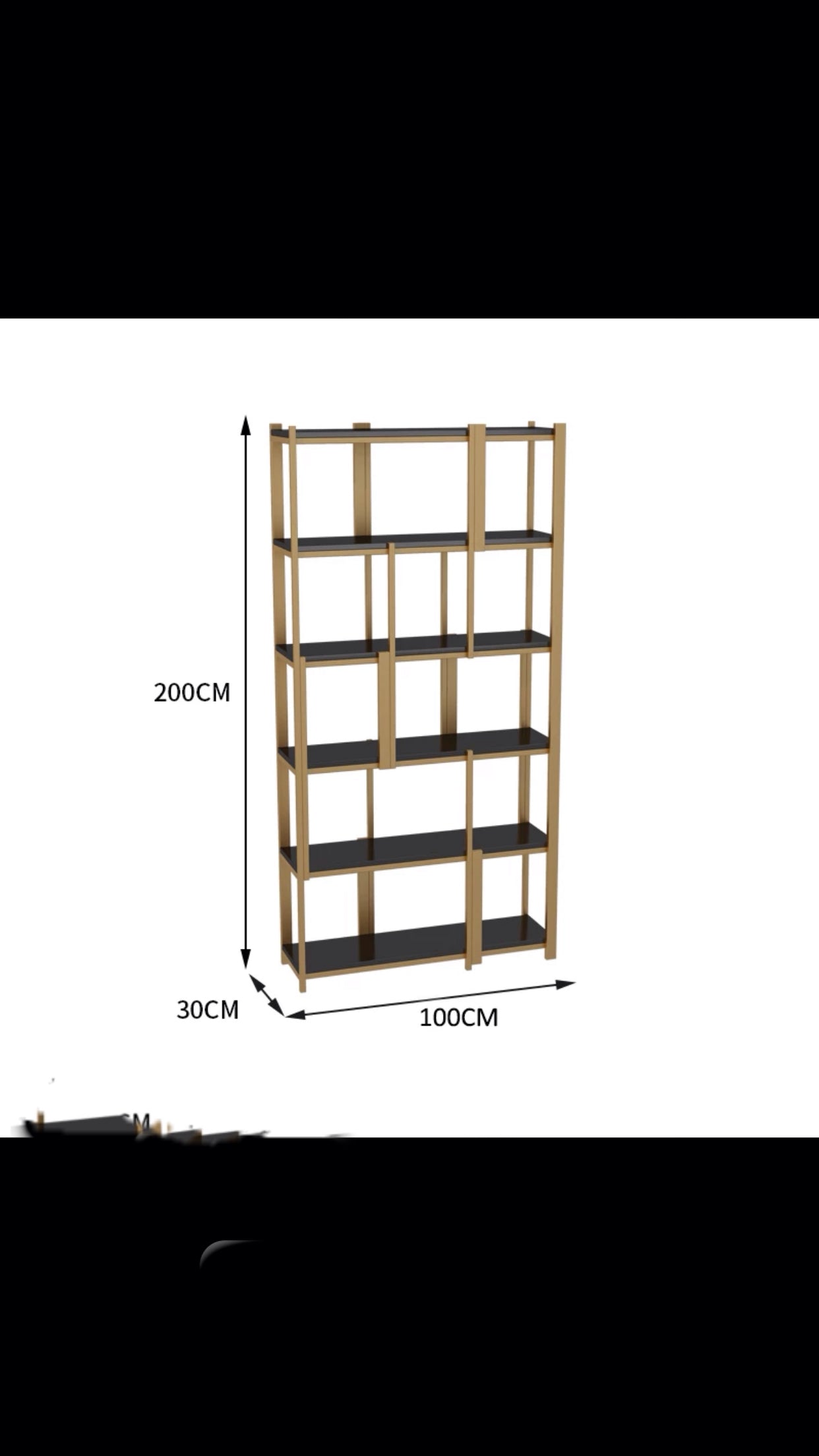 100-360cm Metal Standard Bookcase - 4 Seasons Home Gadgets