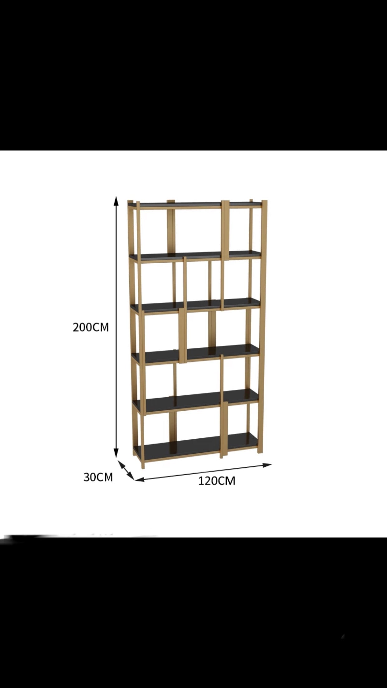 100-360cm Metal Standard Bookcase - 4 Seasons Home Gadgets