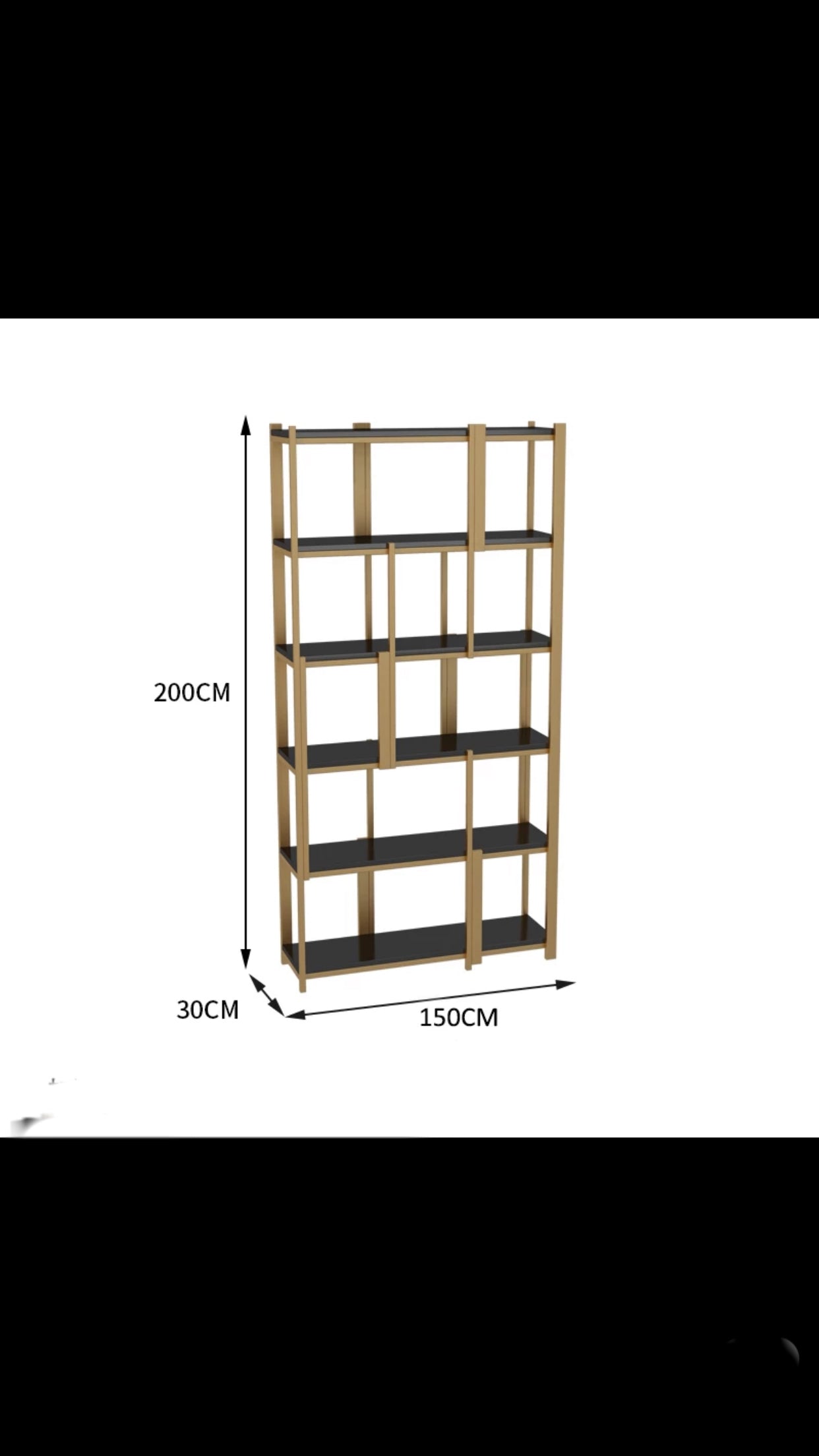 100-360cm Metal Standard Bookcase - 4 Seasons Home Gadgets