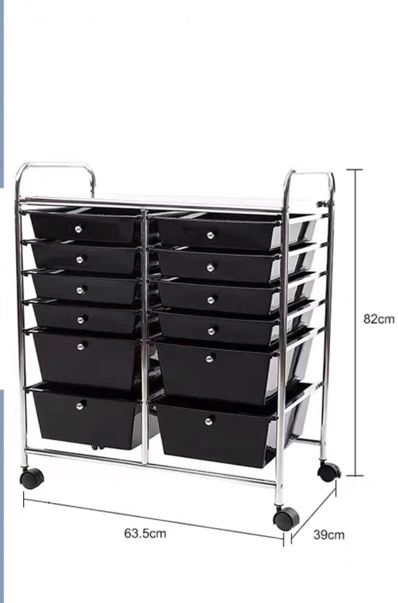 12 Drawer Storage Chest Trolley - 4 Seasons Home Gadgets