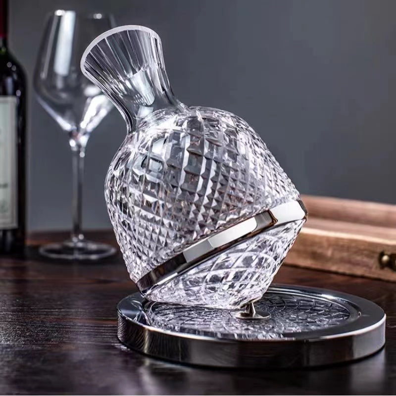 1500 ML Crystal Wine Decanter With Stand - 4 Seasons Home Gadgets