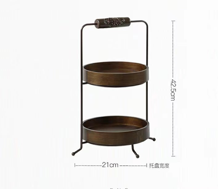 2-Tiered Stand Serving Tray - 4 Seasons Home Gadgets