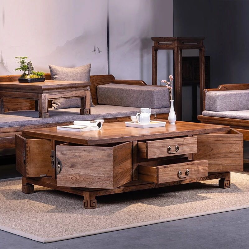 Coffee Table with Storage Drawers - 4 Seasons Home Gadgets