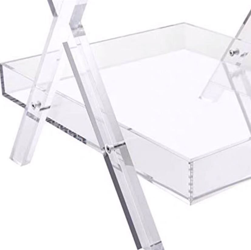 2 Tiers Acrylic Tray Table - 4 Seasons Home Gadgets