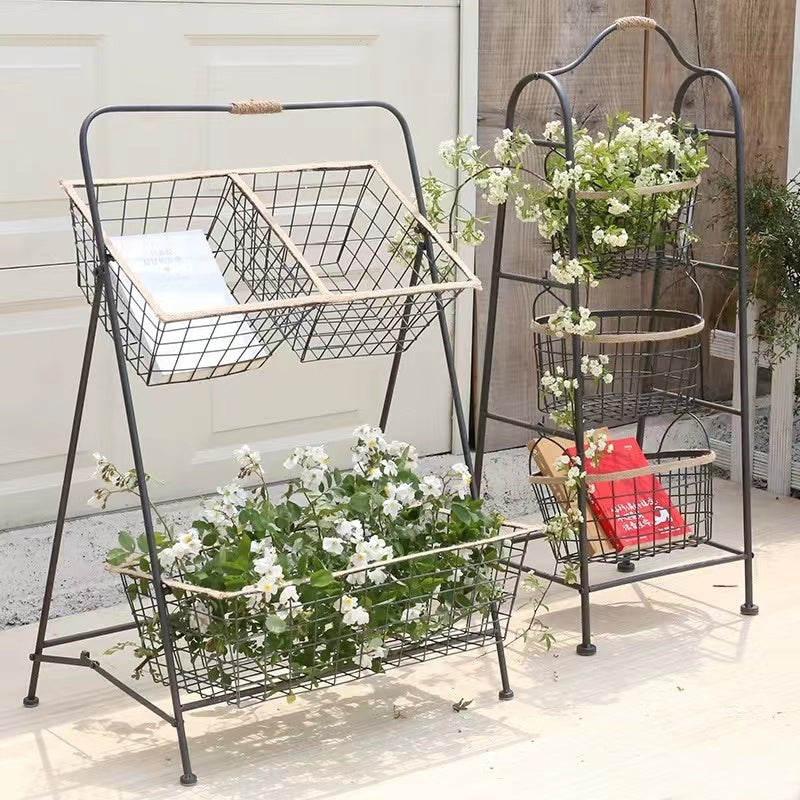 3-Tier Wire Basket Stand - 4 Seasons Home Gadgets