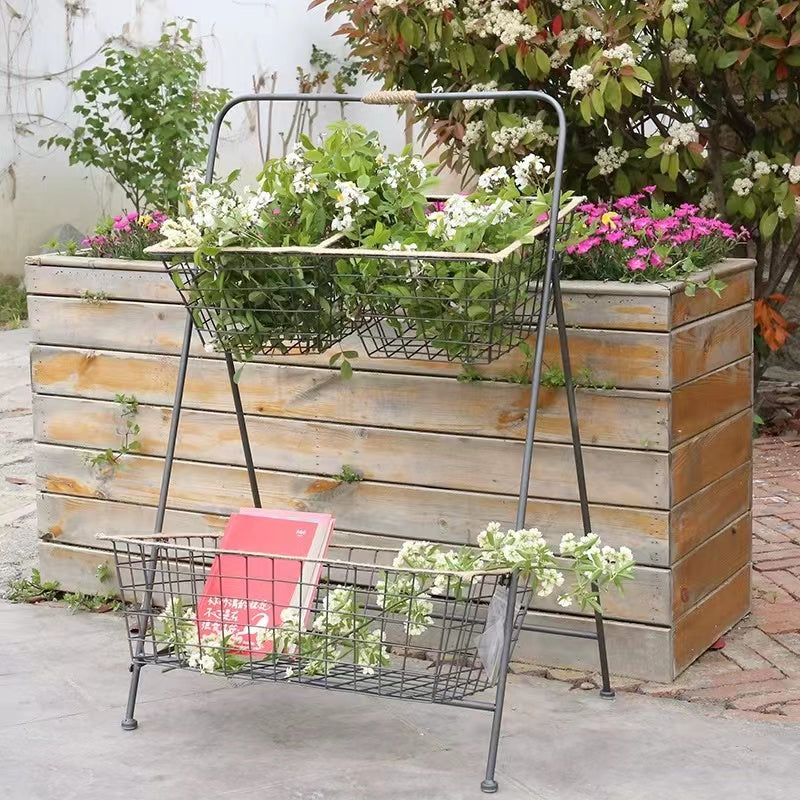 3-Tier Wire Basket Stand - 4 Seasons Home Gadgets