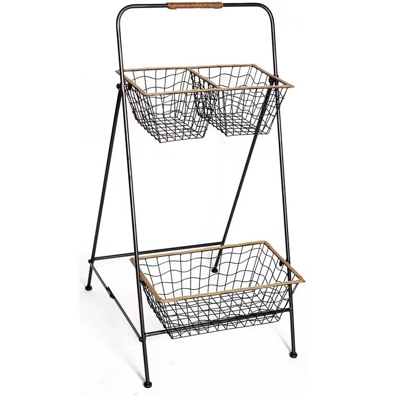 3-Tier Wire Basket Stand - 4 Seasons Home Gadgets