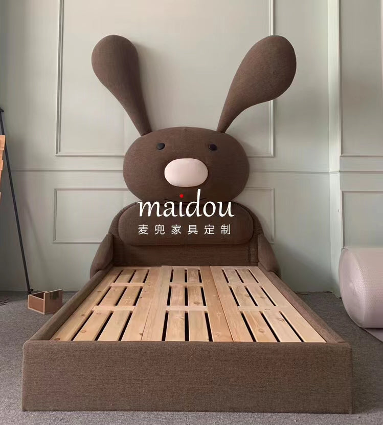 3D Bunny Rabbit Bed With Storage & Mattress - 4 Seasons Home Gadgets