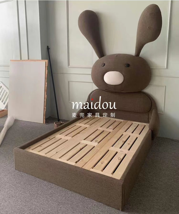 3D Bunny Rabbit Bed With Storage & Mattress - 4 Seasons Home Gadgets