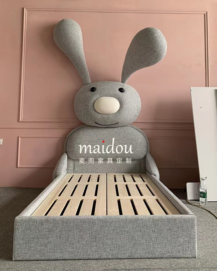 3D Bunny Rabbit Bed With Storage & Mattress - 4 Seasons Home Gadgets