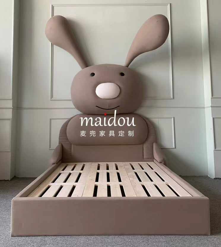 3D Bunny Rabbit Bed With Storage & Mattress - 4 Seasons Home Gadgets