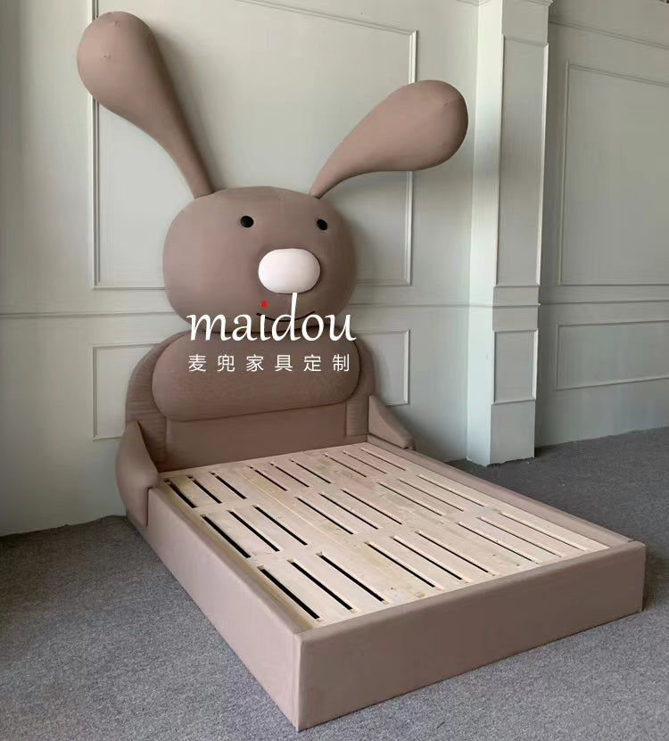 3D Bunny Rabbit Bed With Storage & Mattress - 4 Seasons Home Gadgets