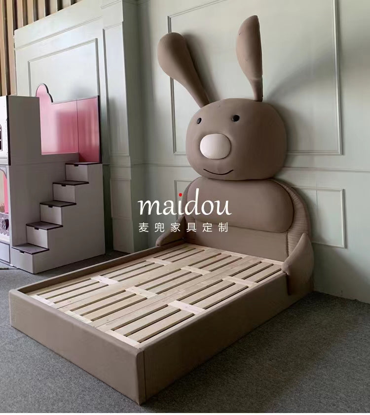 3D Bunny Rabbit Bed With Storage & Mattress - 4 Seasons Home Gadgets