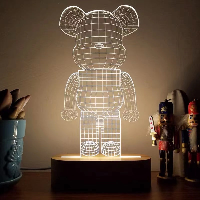 3D Teddy Bear Shape Table Lamp - 4 Seasons Home Gadgets