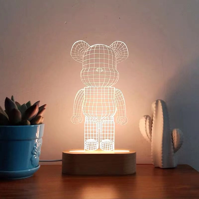 3D Teddy Bear Shape Table Lamp - 4 Seasons Home Gadgets