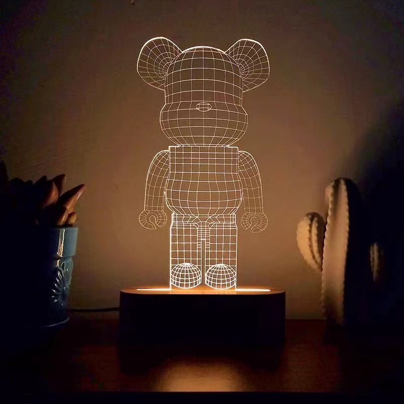 3D Teddy Bear Shape Table Lamp - 4 Seasons Home Gadgets