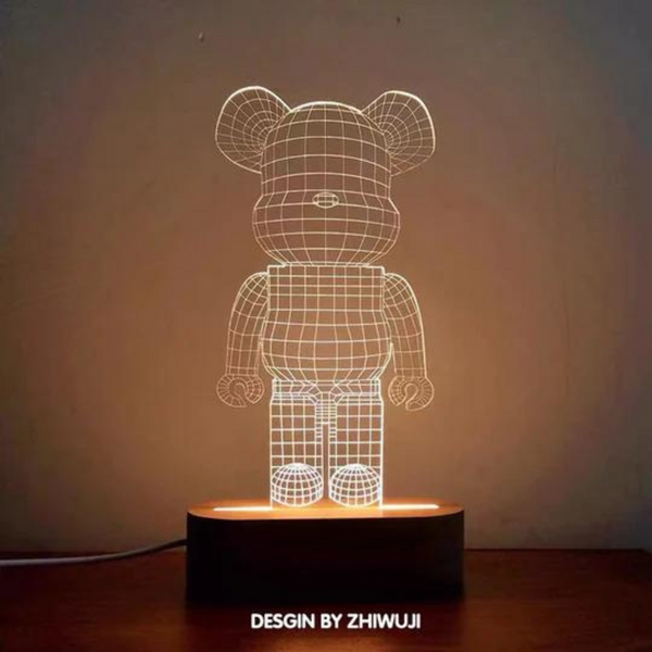 3D Teddy Bear Shape Table Lamp - 4 Seasons Home Gadgets