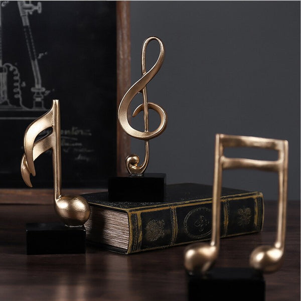 3 Piece Music Note Statue Set - 4 Seasons Home Gadgets