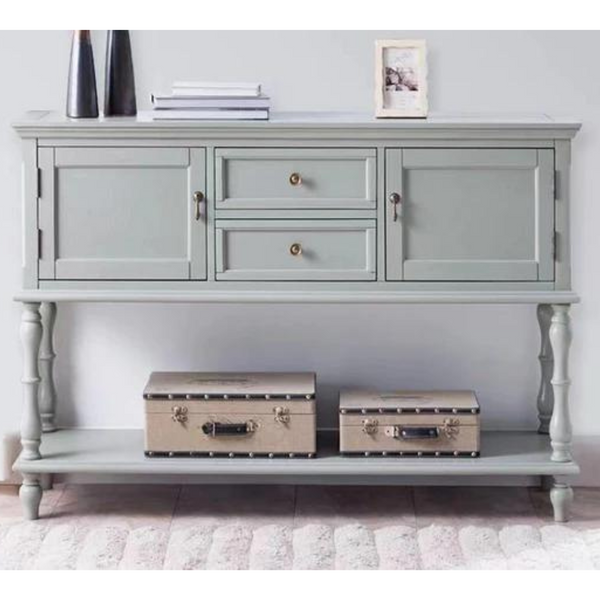 47'' Wood Mint Grey Console Table - 4 Seasons Home Gadgets