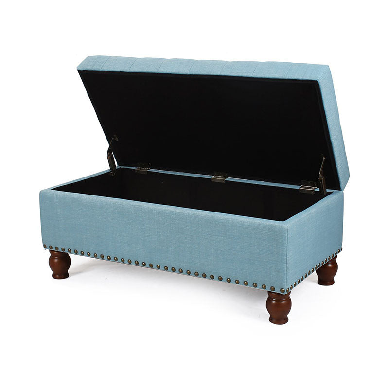 Upholstered Flip Top Storage Bench - 4 Seasons Home Gadgets