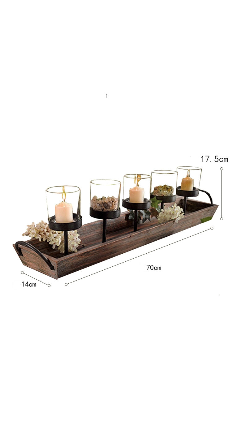 5 Piece Tabletop Hurricane Set - 4 Seasons Home Gadgets