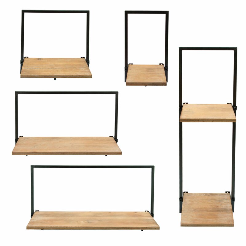 5 Piece Wall Shelf Set (Set of 5) - 4 Seasons Home Gadgets