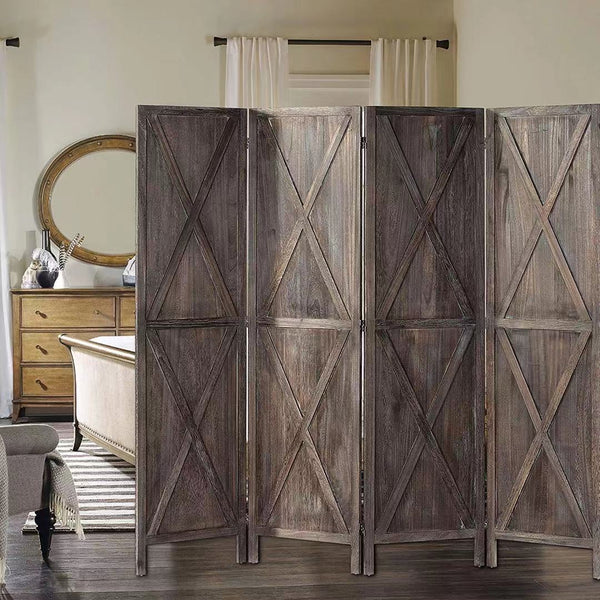 Wood Folding Room Divider - 4 Seasons Home Gadgets