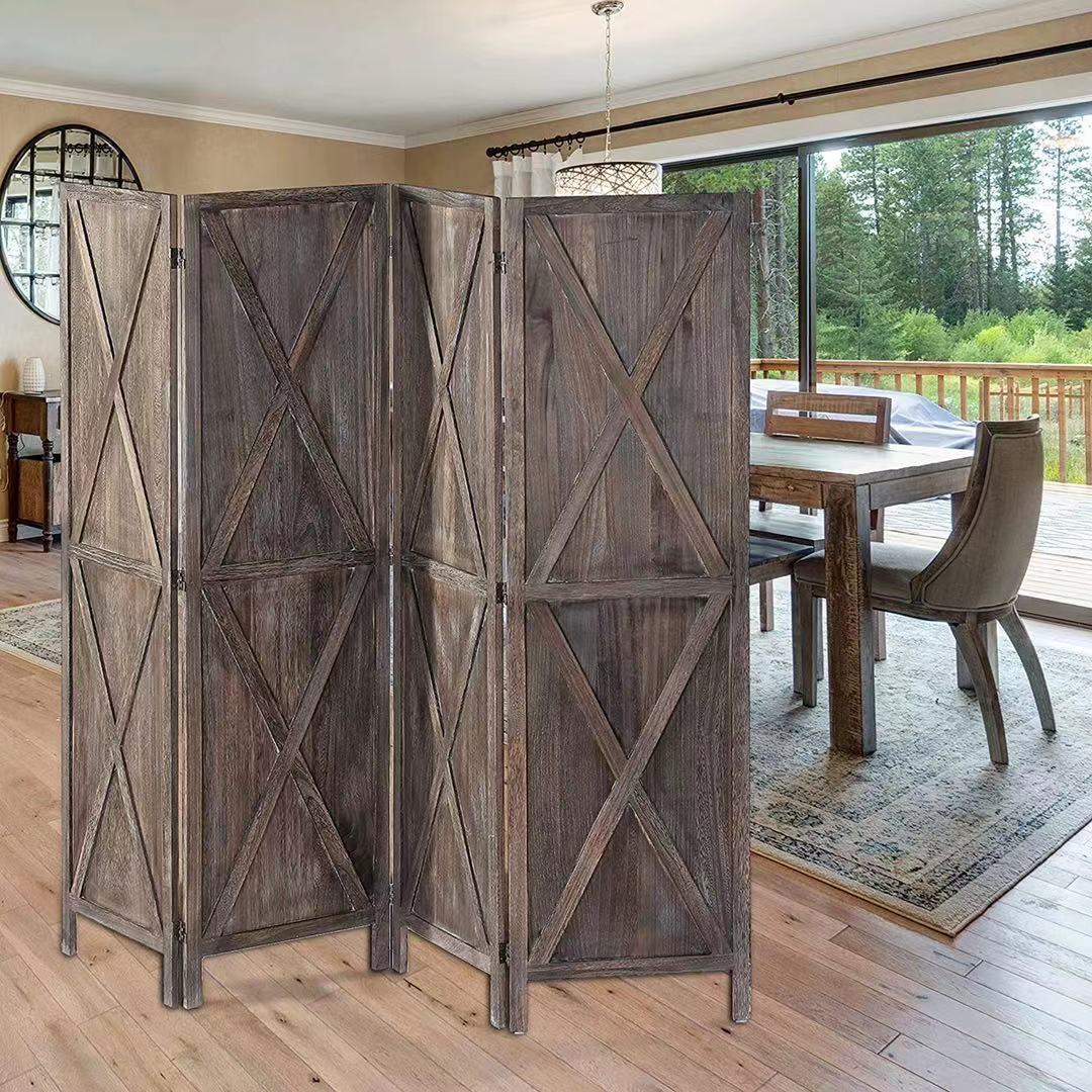 Wood Folding Room Divider - 4 Seasons Home Gadgets