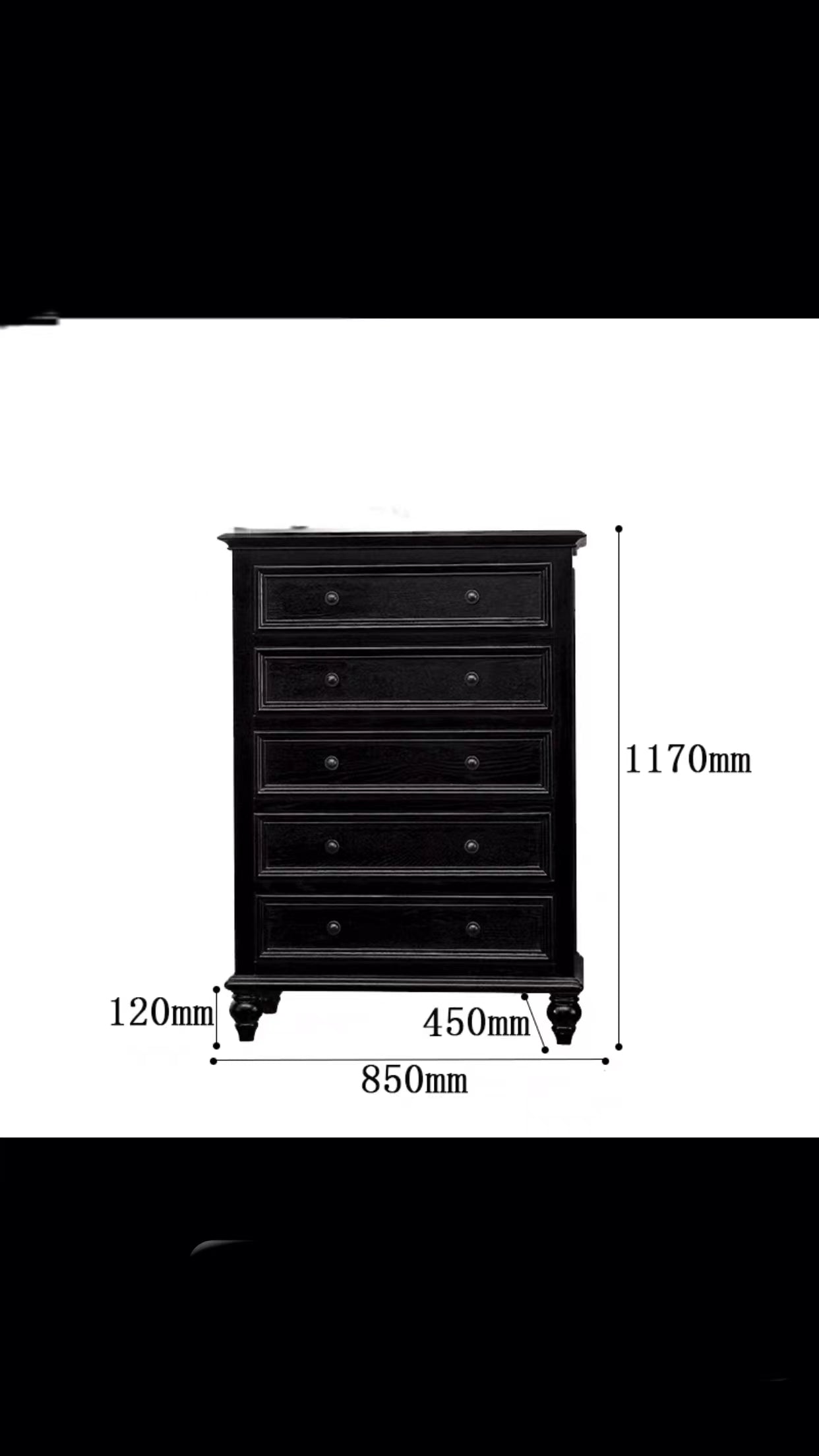 85-200cm Jaylene Drawer Dresser - 4 Seasons Home Gadgets