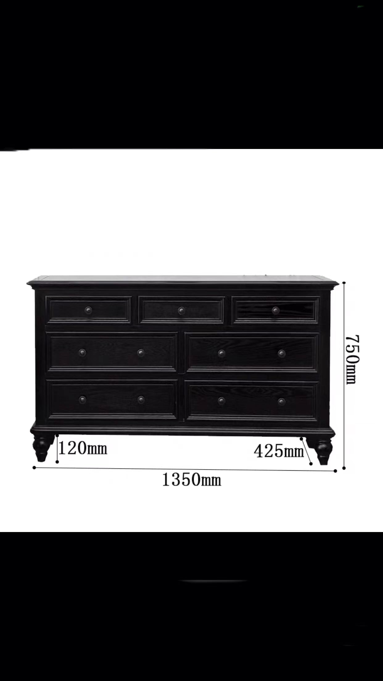 85-200cm Jaylene Drawer Dresser - 4 Seasons Home Gadgets