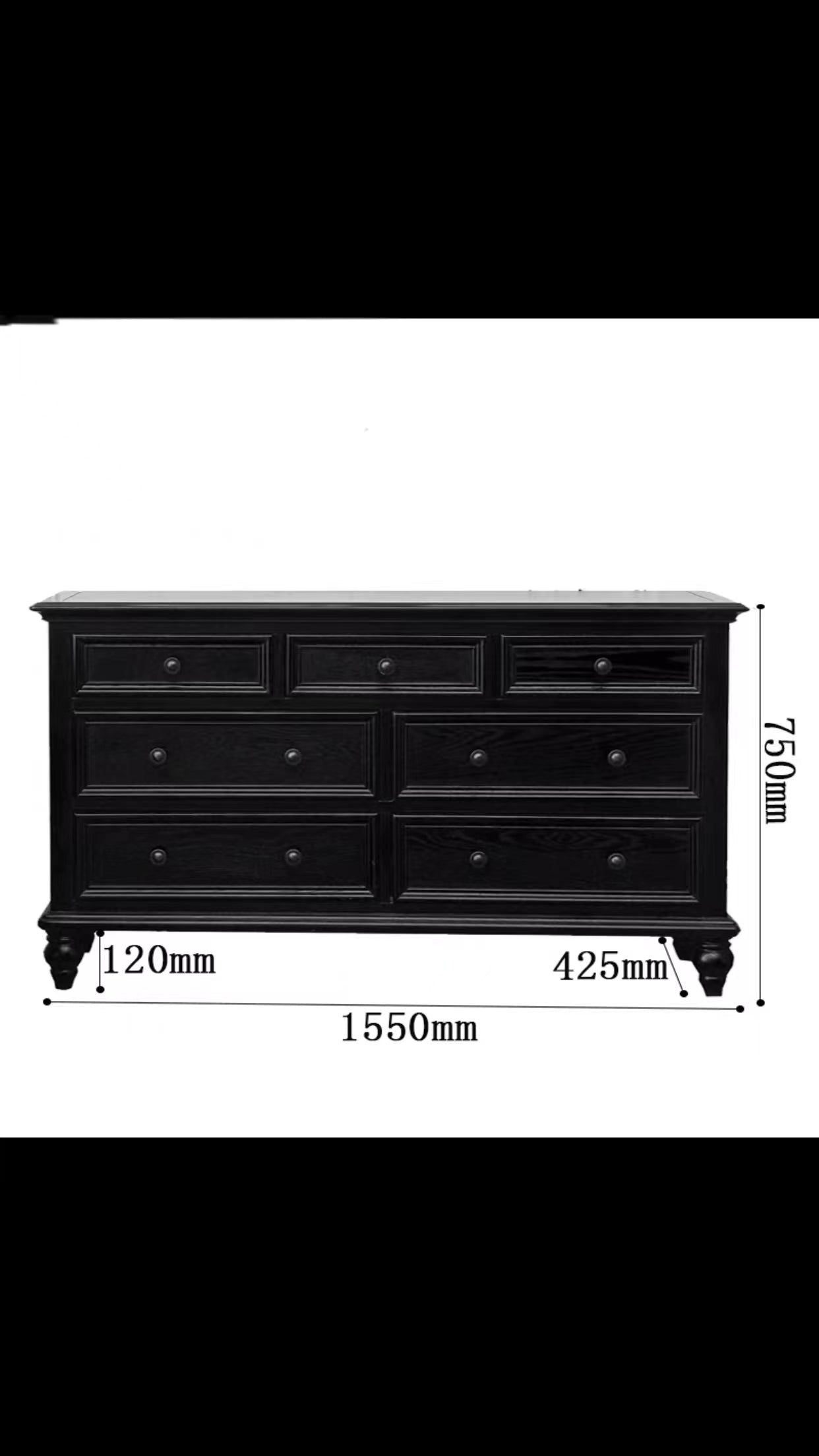 85-200cm Jaylene Drawer Dresser - 4 Seasons Home Gadgets