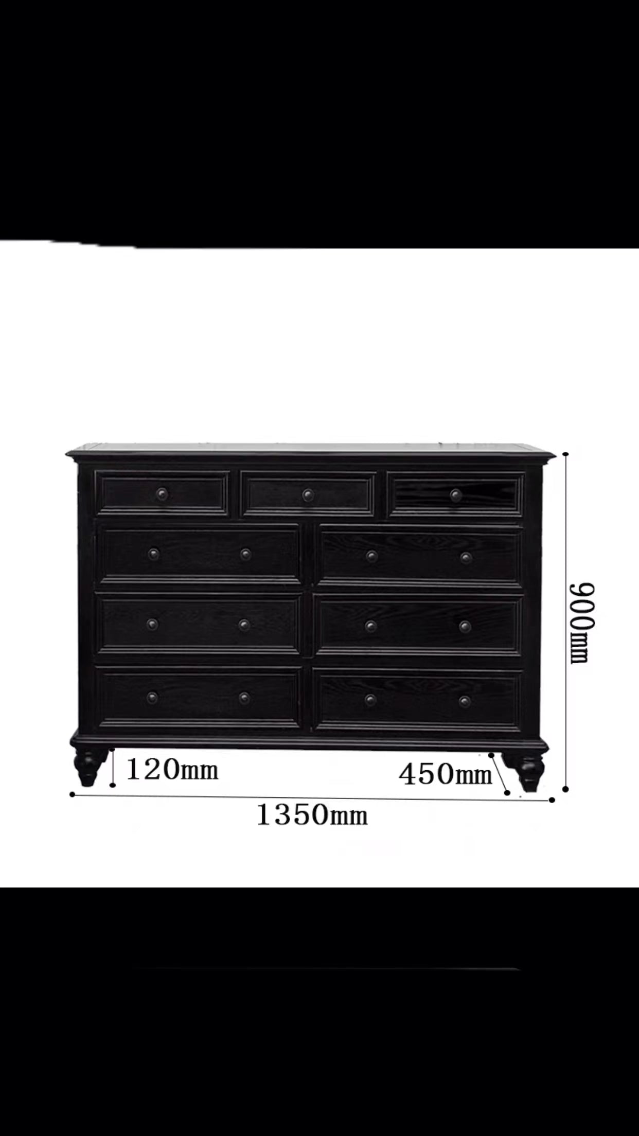 85-200cm Jaylene Drawer Dresser - 4 Seasons Home Gadgets