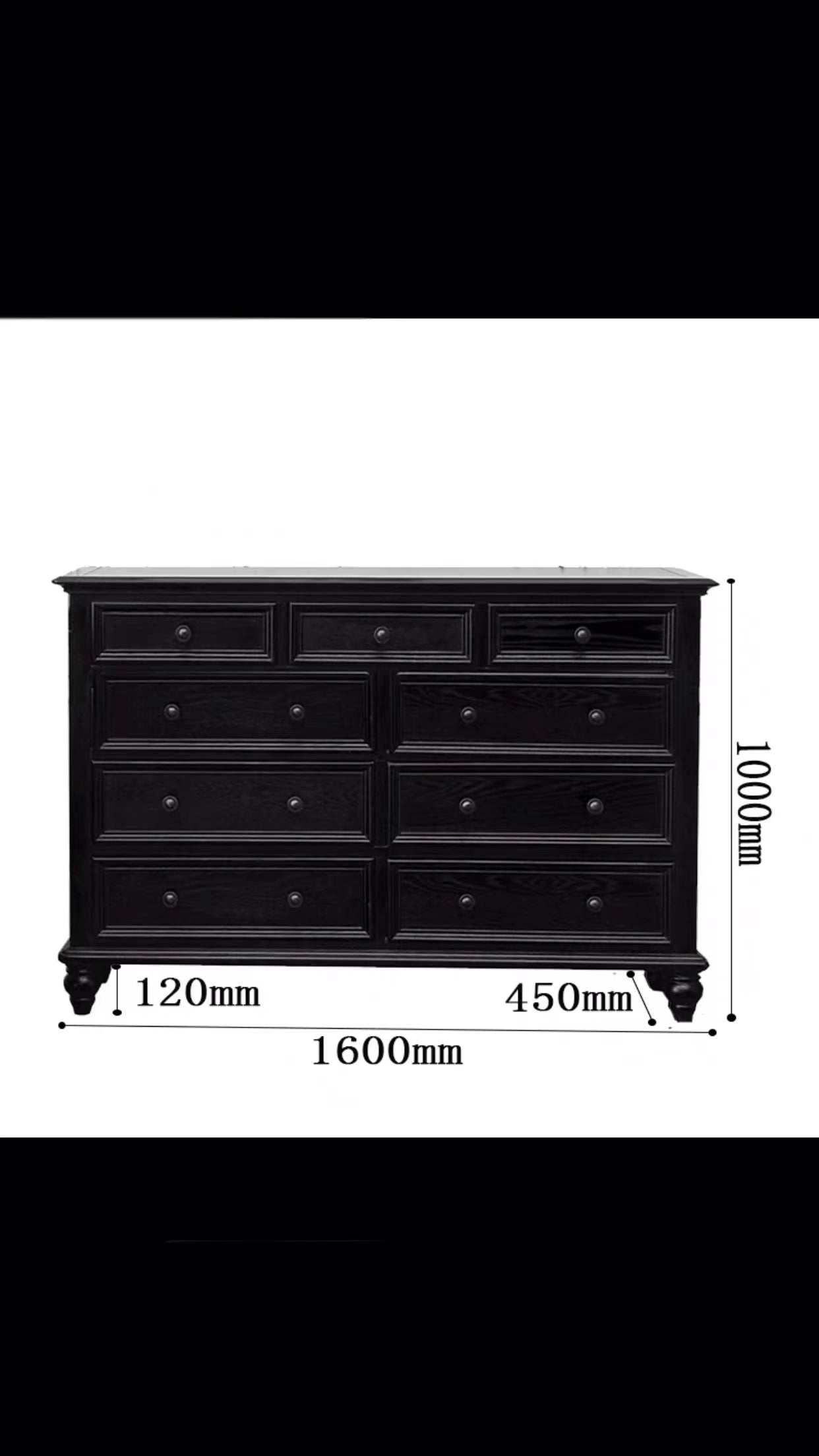 85-200cm Jaylene Drawer Dresser - 4 Seasons Home Gadgets