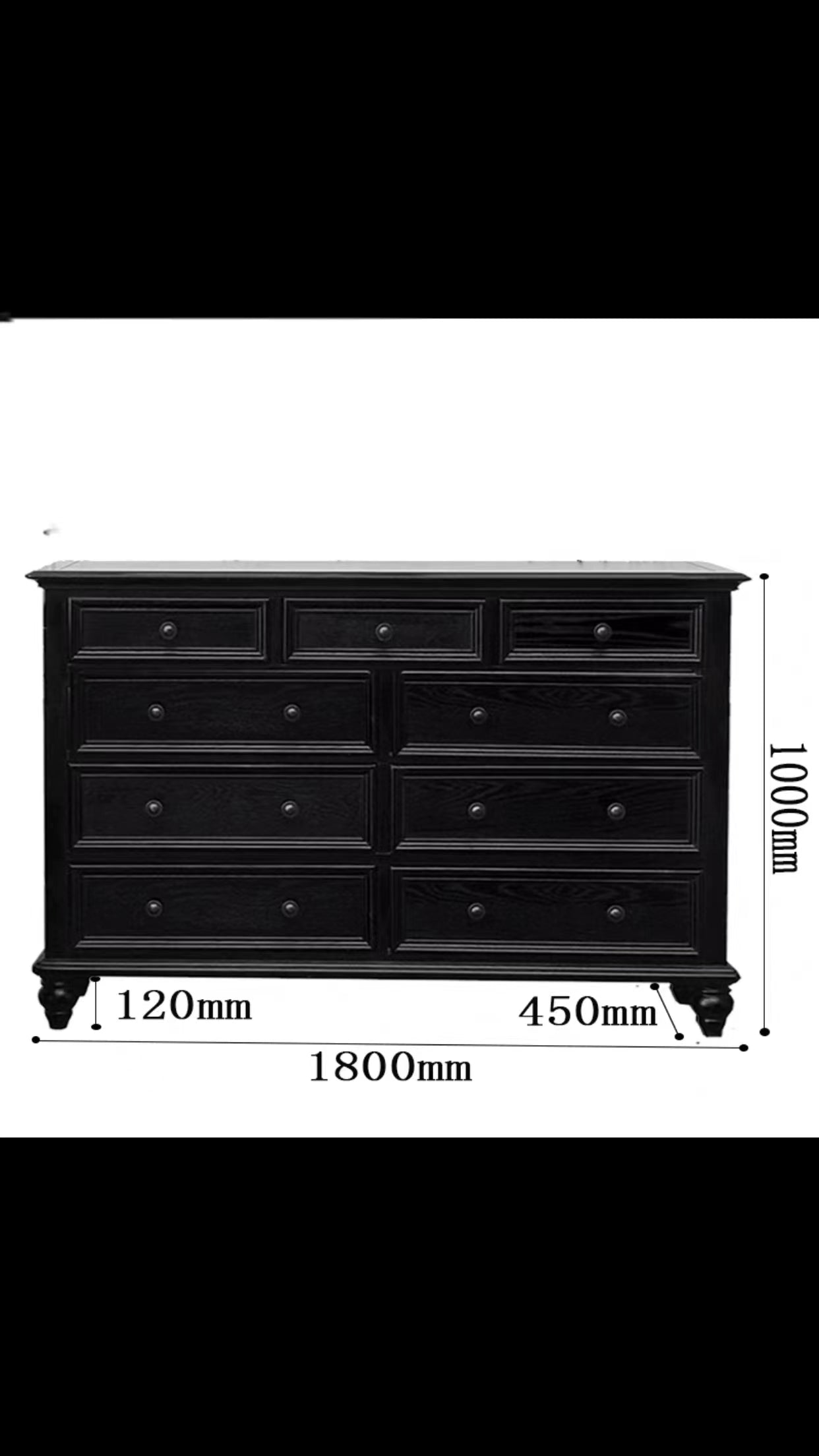 85-200cm Jaylene Drawer Dresser - 4 Seasons Home Gadgets